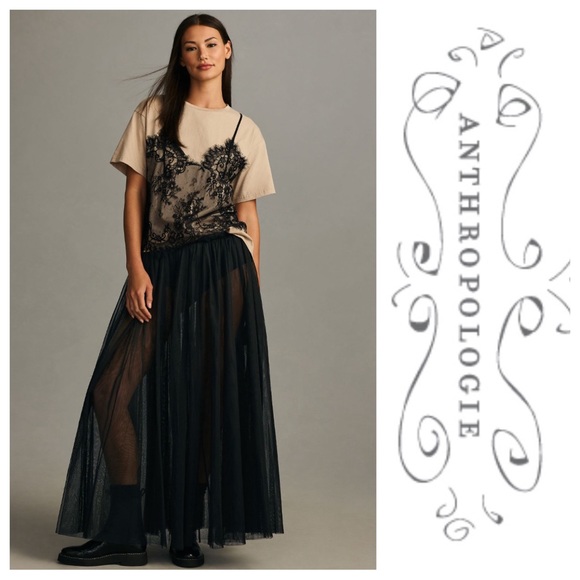 Anthropologie Dresses & Skirts - NWT Anthropologie Sheer Tulle Maxi Skirt